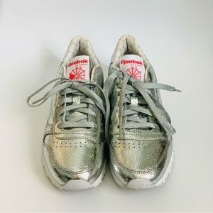 Reebok Classic Silver Metallic Shoes